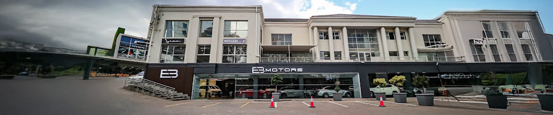 The EB Motors showroom at 126 Rivonia Road, Sandton